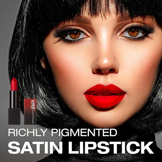 Kiss New York Richly Pigmented Satin Lipstick