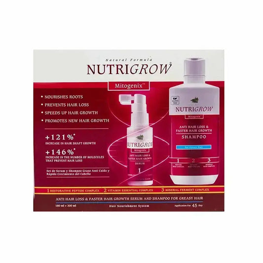 Nutrigrow Mitogenix Anti Hair Loss Serum Kit with Shampoo