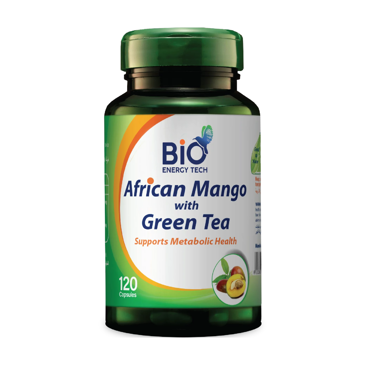 BioEnergyTech African Mango With Green Tea 120 Capsules