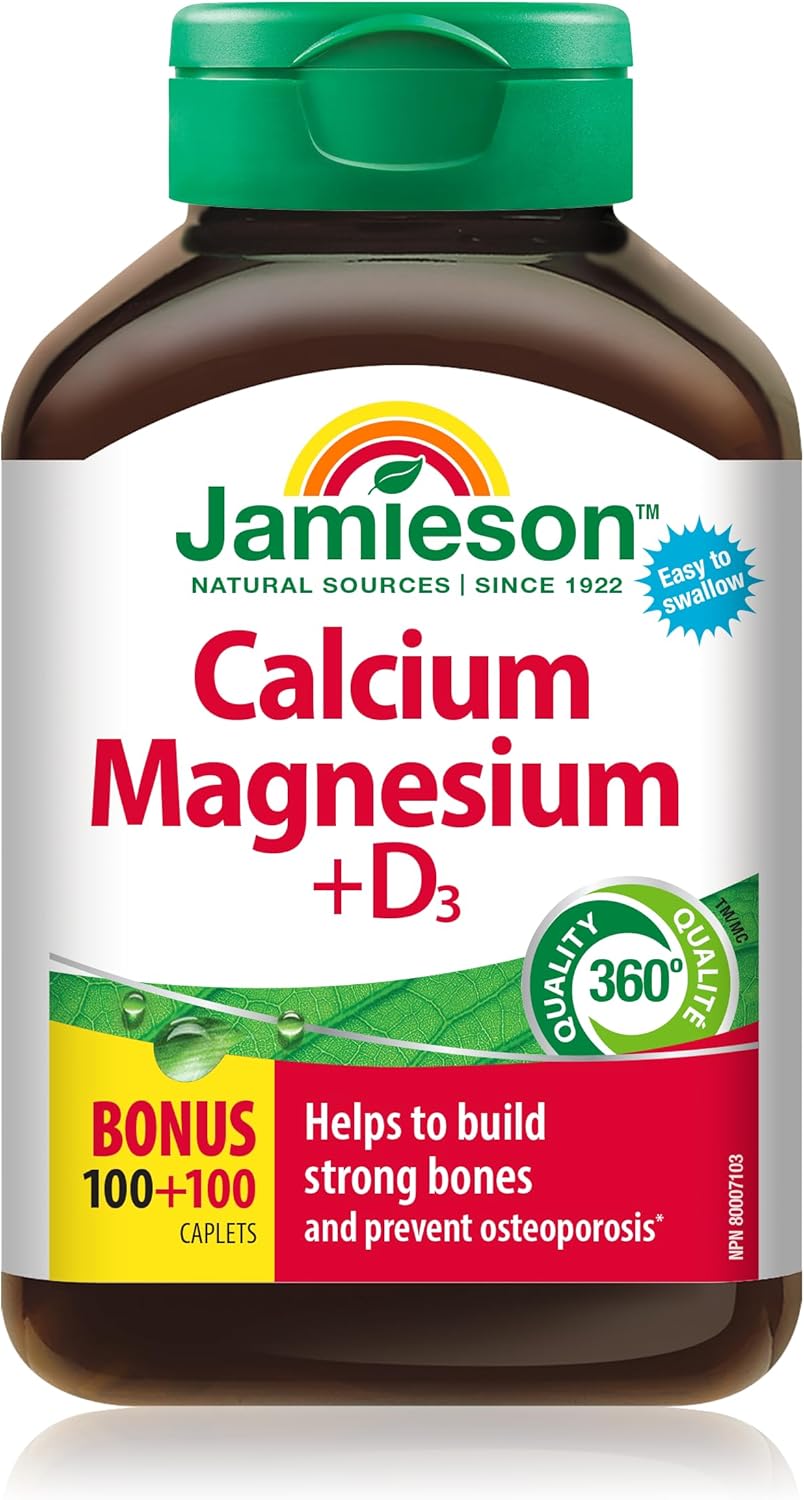 Jamieson Calcium, Magnesium & Vit D3 200 Tablet
