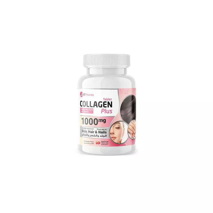 BT Pharma Collagen Plus 1000mg Chewable Tablets