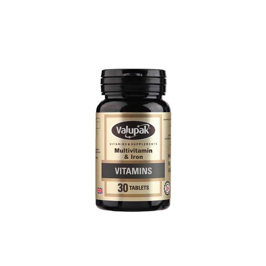 Valupak Multivitamin And Iron 30 tablets