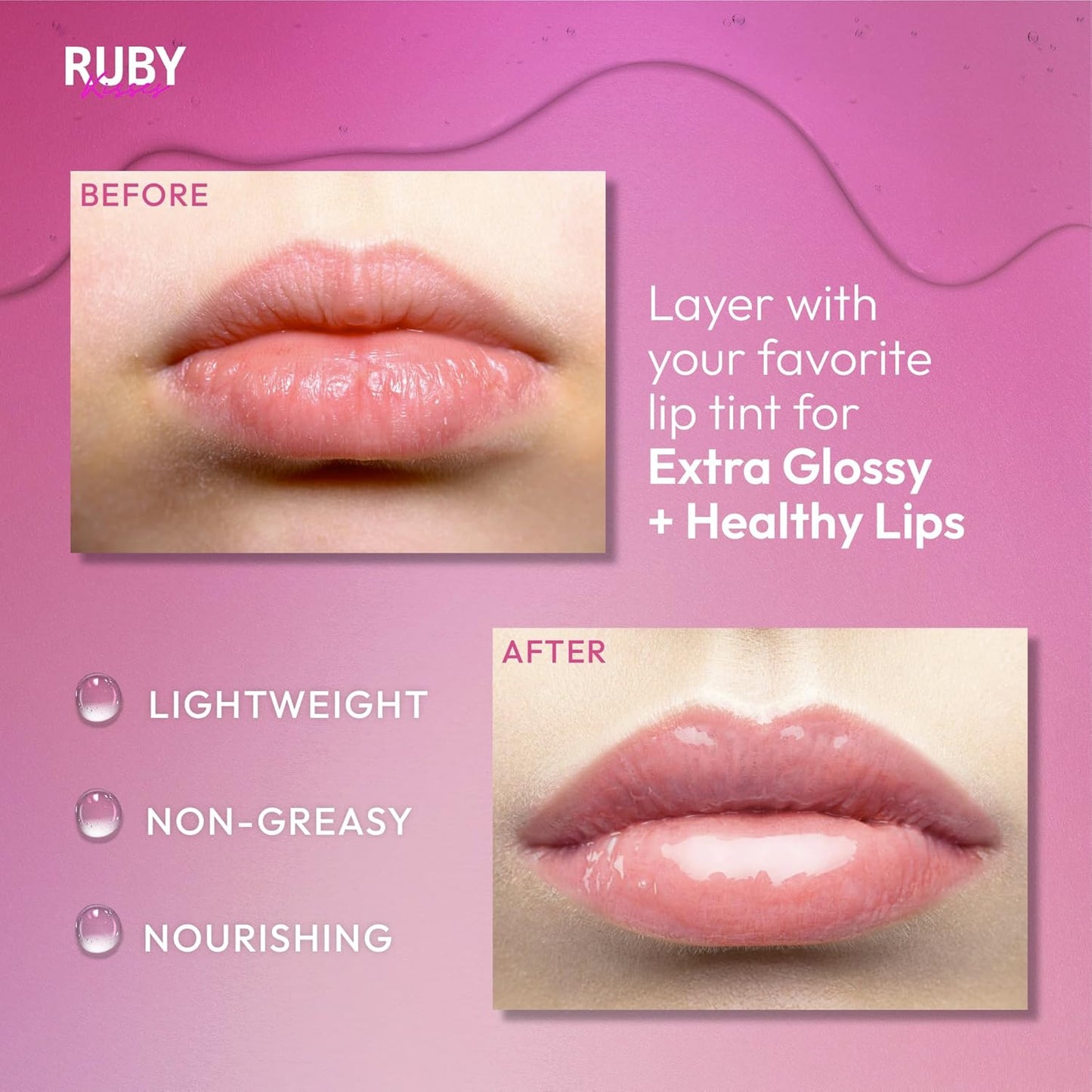 Ruby Kisses Hydrating Lip Oil Clear