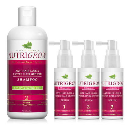 Nutrigrow Mitogenix Anti Hair Loss Serum Kit with Shampoo