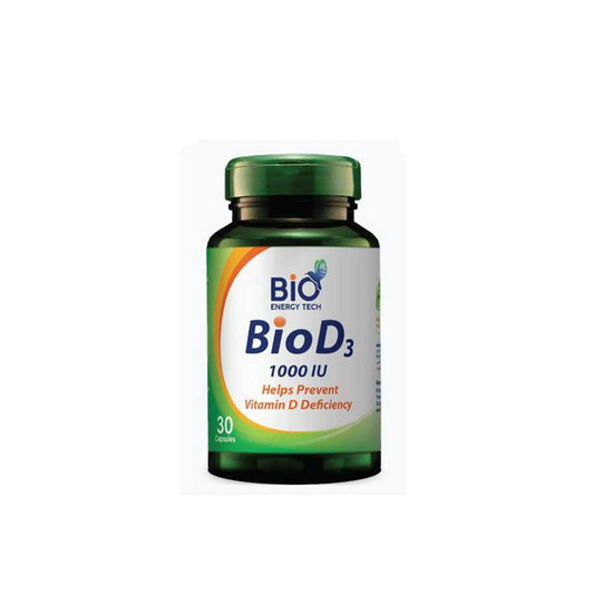 BioEnergyTech Bio D3 1000IU 30 Capsules