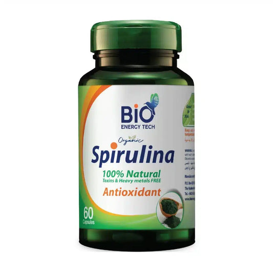 BioEnergyTech Organic Spirulina 120 Capsules