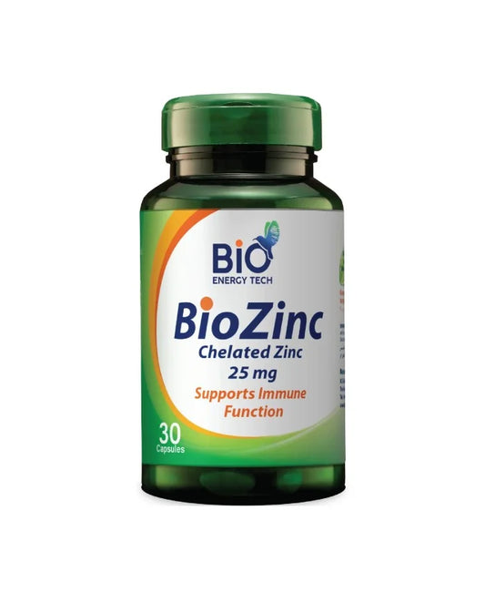 BioEnergyTech Bio Zinc 25mg 30 Capsules