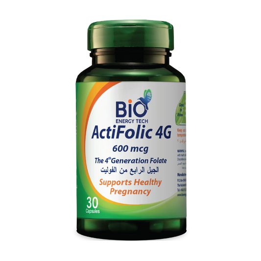 BioEnergyTech ActiFolic 4G 600 mcg 30 Capsules