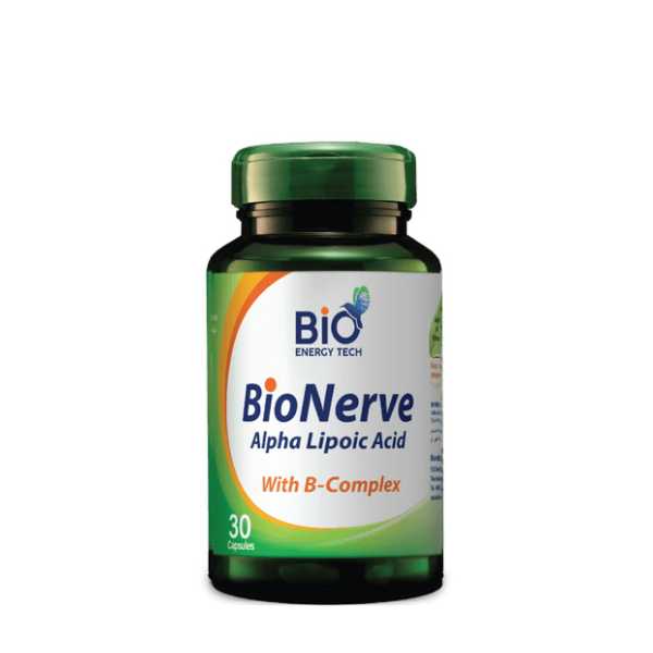 BioEnergyTech Bio Nerve Alpha Lipoic Acid With B Complex 30 Capsules