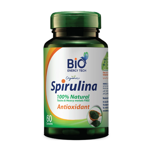 BioEnergyTech Spirulina 60 Capsules