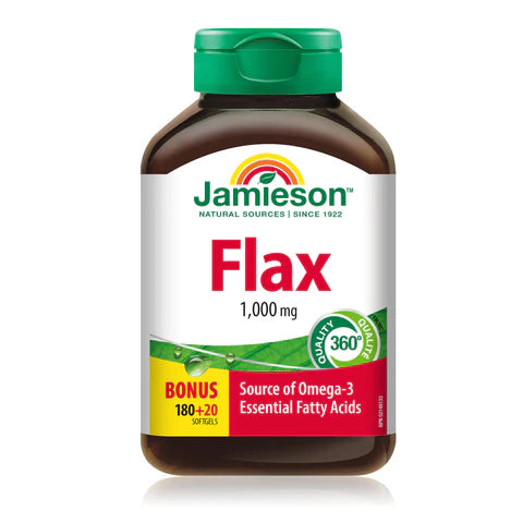 Jamieson Flax 1,000mg 60 Capsules
