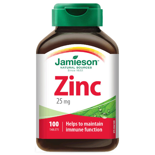 Jamieson Zinc 25mg 100 Tablet