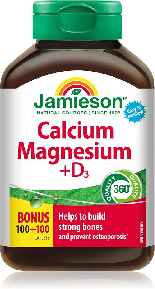 Jamieson Calcium, Magnesium & Vit D3 200 Tablet