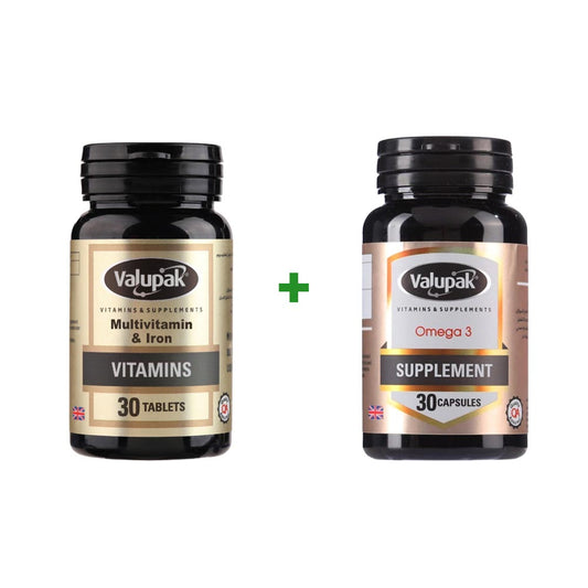 valupak multivitamins and iron plus omega 3 offer